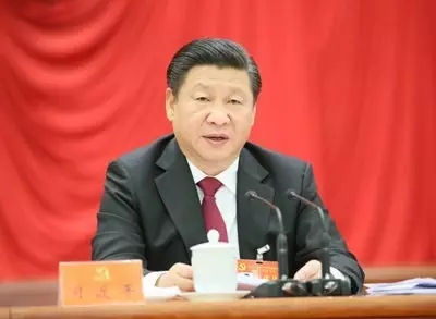 圖為：十八屆五中全會于2015年10月26日至29日在北京舉行，習(xí)近平作重要講話。